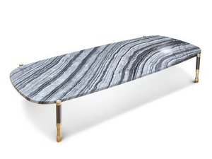 PATAGONIA - Low rectangular marble coffee table _ Bellotti Ezio